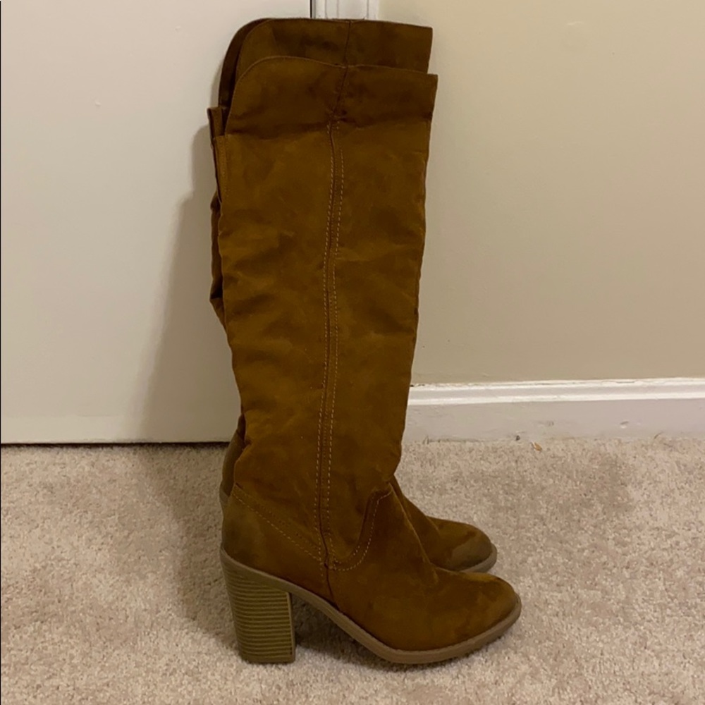 Dolce vita above the knee chestnut brown boots